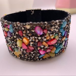 Multi colour shell bracelet
